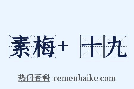 素梅+十九是什么意思的图片